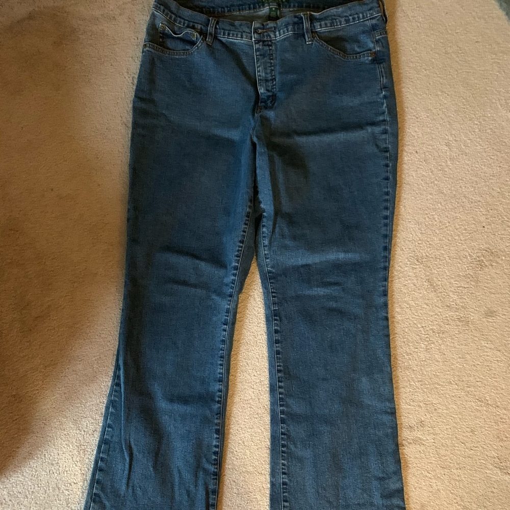 Ralph Lauren Women’s 4 pocket blue jeans Size 16
